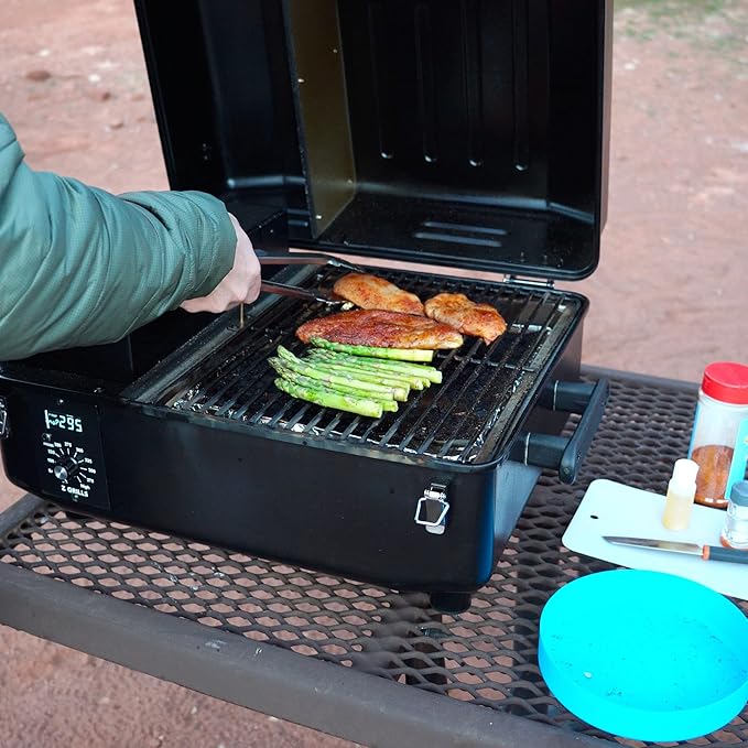 Z GRILLS 2026 200A Pellet Grill & Smoker - 202 sq.in Compact Wood Pellet BBQ with PID 3.0 Precision Control, Auto Feed System, Portable Small-Space Grill for Camping & Backyard Cooking
