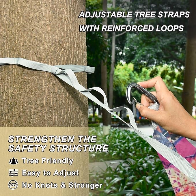 Guitar Journey Boho Style 330lb Capacity Outdoor Hammocks Indoor Hammock for Patio Backyard Lounge Base soporte para hamacas para adultos
