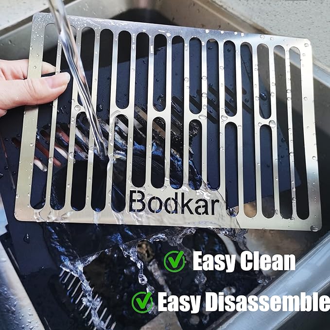 Bodkar Charcoal Grill, Portable BBQ Smoker - Lightweight Tabletop Outdoor Grill for Camping, Picnics, Garden, Beach Parties - 6"*4.6"*4.9