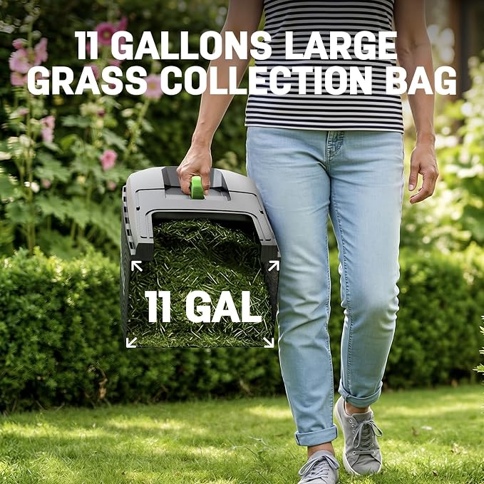 STEELITE 40V 17 Inch Brushless Electric Lawn Mower, Adjustable Cutting Heights Cordless Lawn Mower, 2-in-1 Bagging Mulching Lawn Care Tool, Powered by 2 Rechargeable 4.0Ah Batteries with Charger,Green