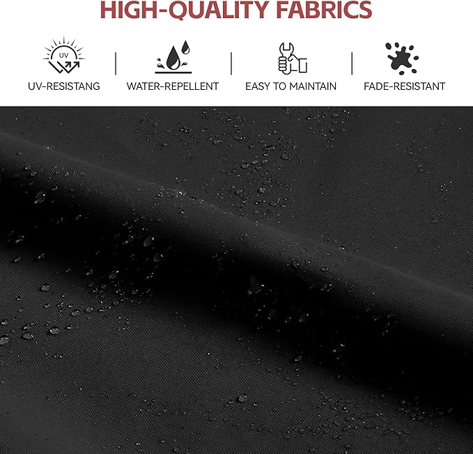 GENTEACO 10x13FT Rectangle Cantilever Patio Umbrella w/Base Included, Deluxe Wood Pattern Pole & 7 Angle Tilts, 360° Rotation, Offset Hanging Market Umbrellas for Garden Pool Patio, Black