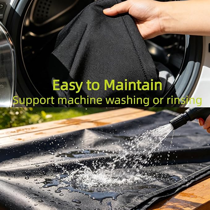 Pressure Washer Cover Upgarde, Waterproof& Dustproof Outdoor Power Washer Covers for Electric High Pressure Cleaner, 600D Oxford Fabric 17.8" x 17.8" x 34.2"