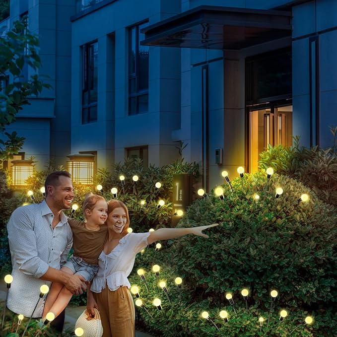 Solar Garden Lights, 5 Pack 40 LED Outdoor Waterproof Decorative Lights for Gift, Yard Patio Pathway Decoration