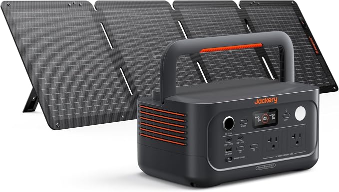 Jackery Explorer 500 v2 Portable Power Station, 512Wh LiFePO4 Battery, 500W AC (1000W Surge), Solar Generator for Camping, Home Backup, UPS, 14 lbs Lightweight, 6000 Cycles, Fast Charging