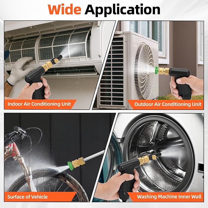 ZPB140 HVAC Coil Cleaning Sprayer, Blaster Coil Jet Pressure Washer | for AC 120V 80W Indoor & Outdoor Cleaning, Flow Rate 4L/min, Working Pressure 0.7-1.0MPa