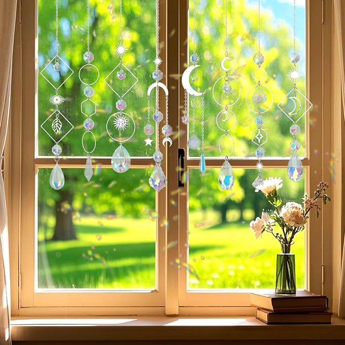 228pcs Sun Catcher Kits for Adults, DIY Arts and Crafts for Women | Prism Crystal Suncatchers Indoor Window Hanging Ornaments Decor for Home Gifts for Mother Wife Daughter