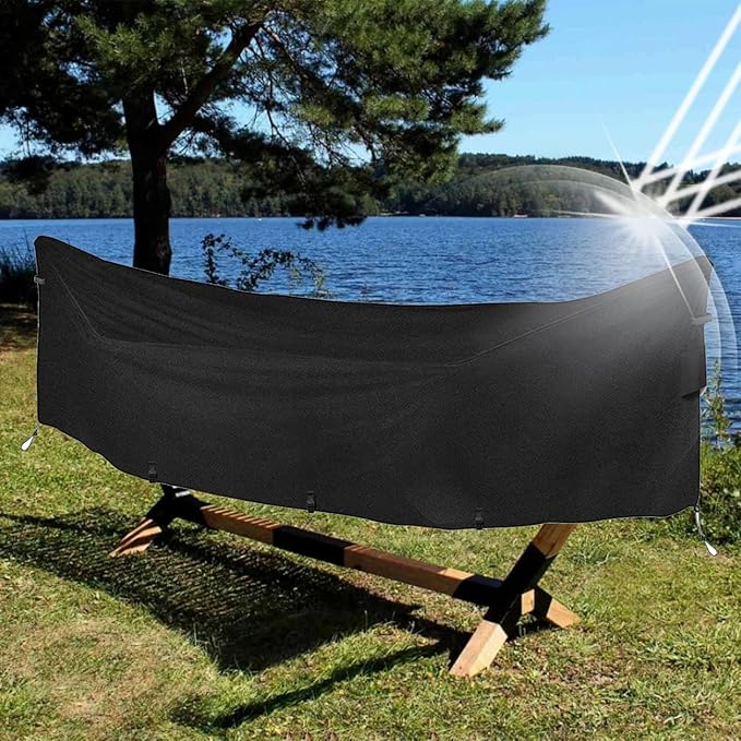 Hammock Waterproof - Waterproof Hammock, 420D Oxford Heavy Duty Hammock Stand Waterproof, Dustproof, UV Protection Outdoor Swing Chair for Garden, Wet and Rainy Season