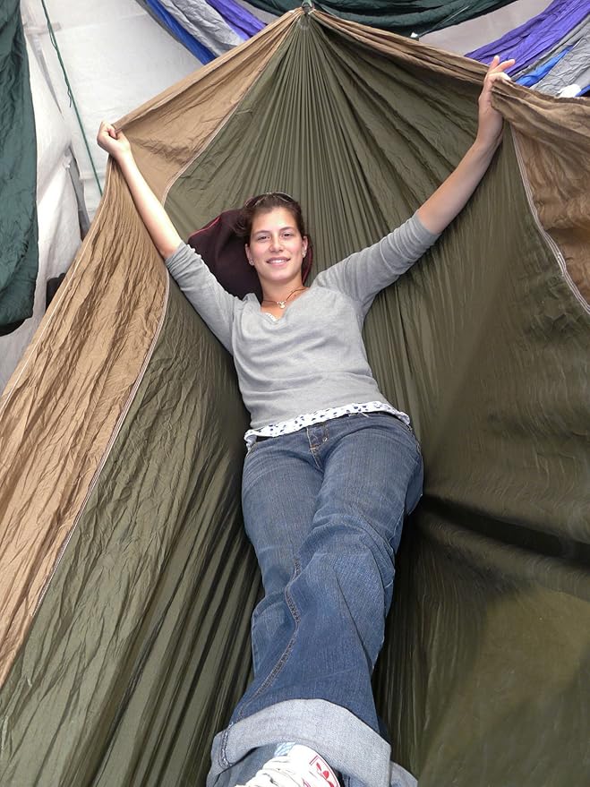 Hammock Bliss Double - Extra Long - Extra Wide - Extra Large - Two Person Double Wide Camping Hammock - Suspension System Included - The Largest Double Hammock On Planet Earth