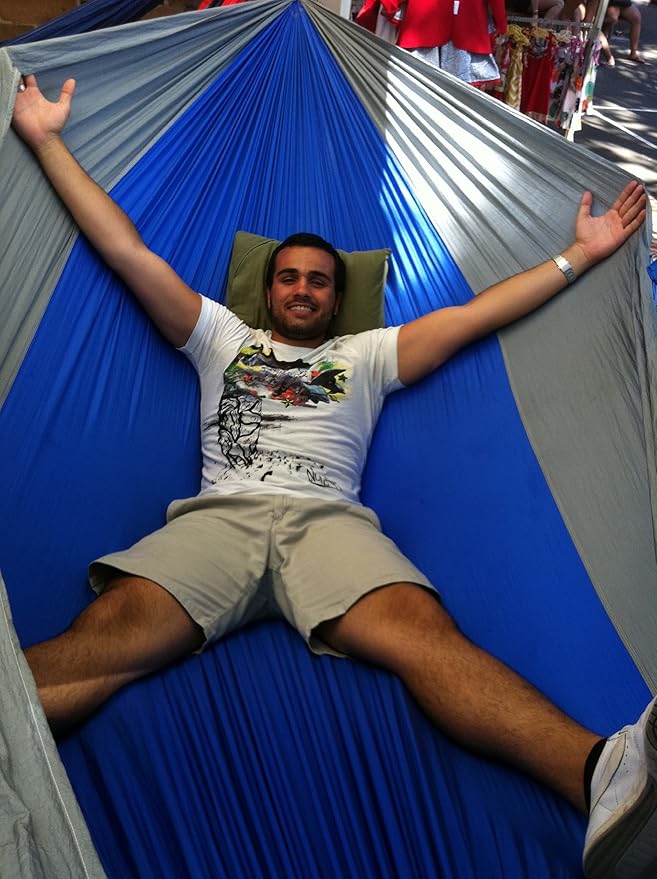 Hammock Bliss Triple - The Largest Portable Hammock on Planet Earth. Huge, King Plus Size, Multi Person, Family, 2 or 3 or Tall Person Camping Hammock. Extra Wide, Extra Long, Extra Comfortable