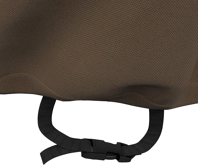 Amazon Basics Patio Furniture Cover, Waterproof, Anti-UV, Wind Resistant, X-Large, Durable, Beige/Tan, 130" x 84"