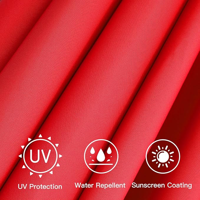 Sunnyglade 7.5ft Patio Umbrella Replacement Canopy Market Umbrella Top Outdoor Umbrella Canopy with 6 Ribs