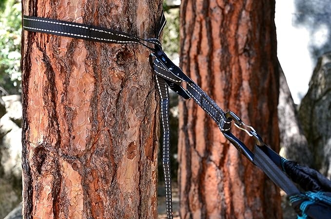 Kijaro Utila Hammock Straps, Tree Friendly, Extra Long Lightweight with Adjustable Snap Tight Buckle Hammock Straps