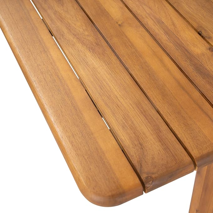 Christopher Knight Home Josie 9 Piece Acacia Wood Outdoor Dining Table Set for 8, Extendable Dining Table and 8 Armless Chairs Set with Slatted Design, Outdoor Patio Furniture Set for Dinner, Teak