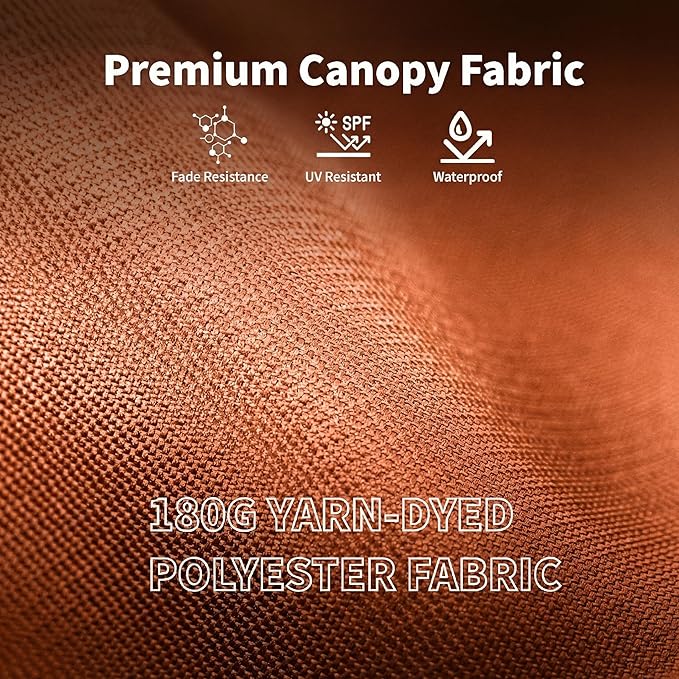 9FT Solar Umbrella 32 LED Lighted Patio Umbrella Table Market Umbrella w/Tilt and Crank, UV-Resistant Outdoor Umbrella for Pool, Garden, Deck, Terracotta