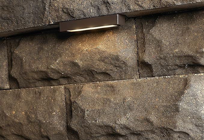 Hinkley Landscape Lighting Nuvi 15448TT Large Hardscape Light, Vinyl Alloy, Low-Profile Housing, Mounting Bracket, Dimmable, Titanium