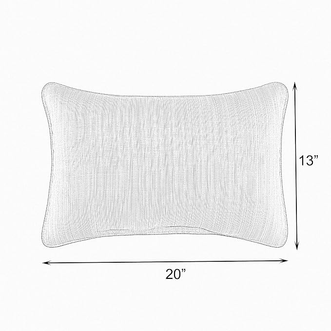 Sorra Home Coral Indoor/Outdoor Pillow Set, 13 in x 20 in