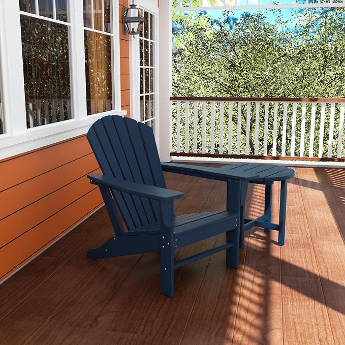 HDPE Altura Round 18" Side Table,Navy Blue