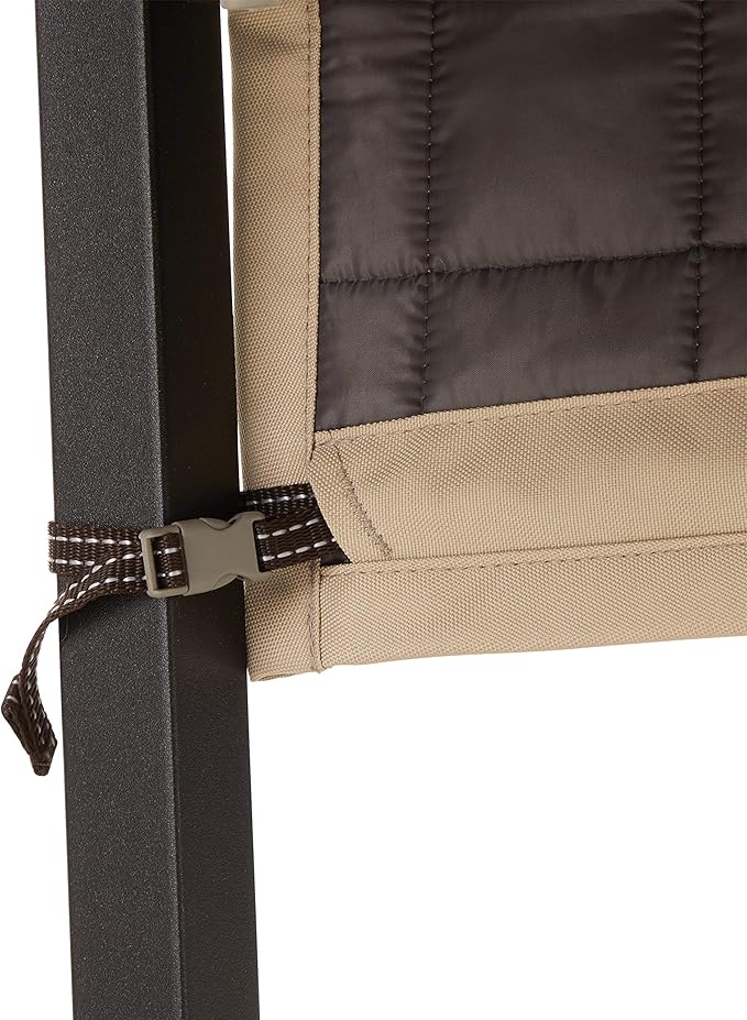 Classic Accessories Montlake Water-Resistant 45 Inch Patio Chair Slipcover, Antique Beige, Patio Furniture Covers