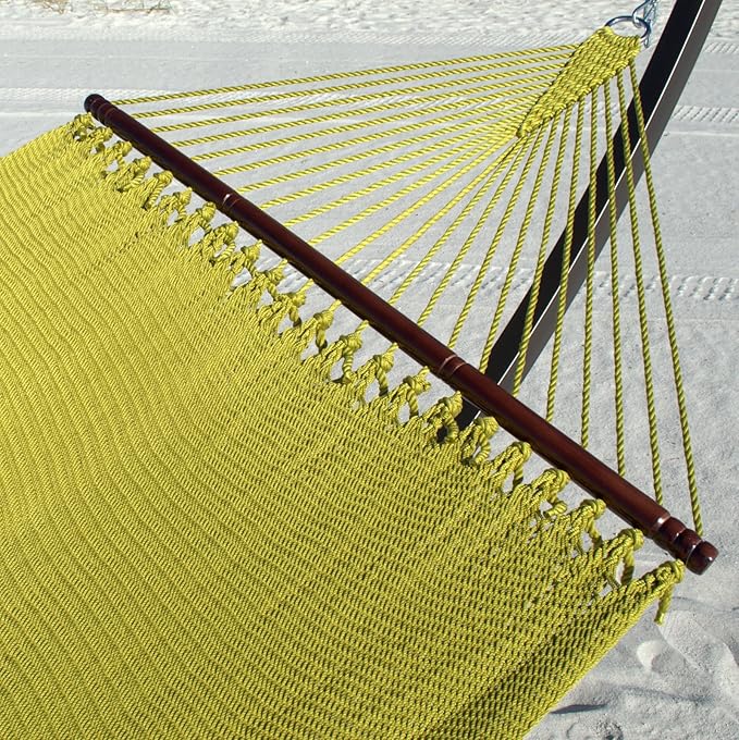 Double Caribbean Hammock - Soft-Spun Polyester - 48 inch (Olive)