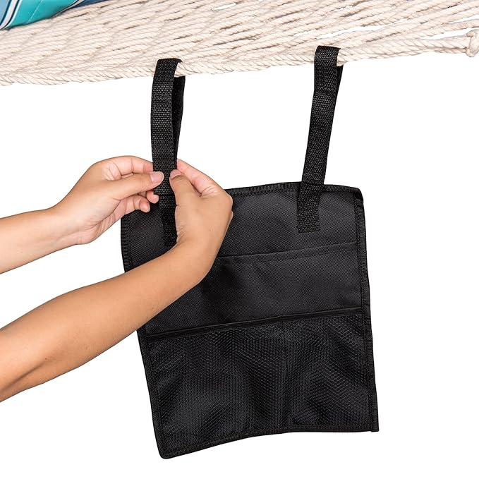 Island Umbrella Island Retreat Hammock Organizer, Black