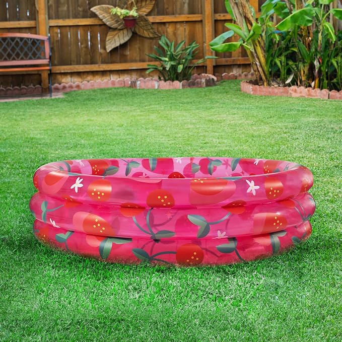POOLCANDY Inflatable Sunning Pool Strawberries & Cherries