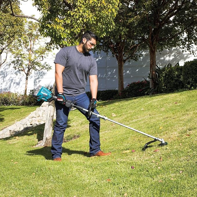 Makita XUX01ZM5 18V X2 (36V) LXT Lithium-Ion Brushless Cordless Couple Shaft Power Head with String Trimmer Attachment, Tool Only (Renewed)