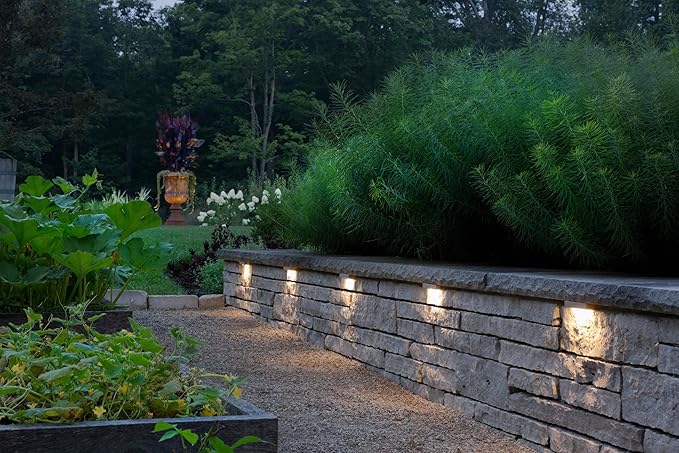 Hinkley Landscape Lighting Nuvi 15446TT Medium Hardscape Light, Vinyl Alloy, Low-Profile Housing, Mounting Bracket, Dimmable, Titanium