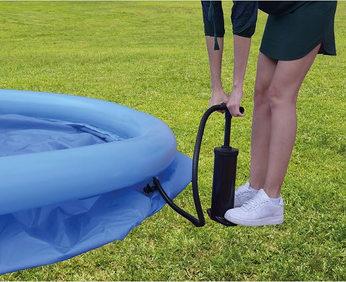 JLeisure Avenli 17808 12 Foot x 30 Inch 2 to 3 Person Capacity Prompt Set Above Ground Kids Inflatable Outdoor Backyard Kiddie Swimming Pool, 2 Pack
