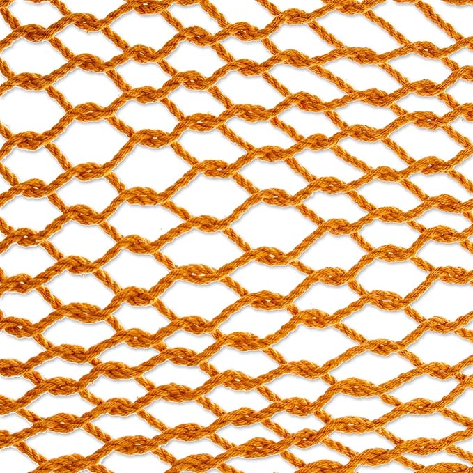 NOVICA Artisan Handmade Cotton Rope Hammock Amber Brown Tasseled from Mexico Solid Maya 'Veranda in Honey'(Double)