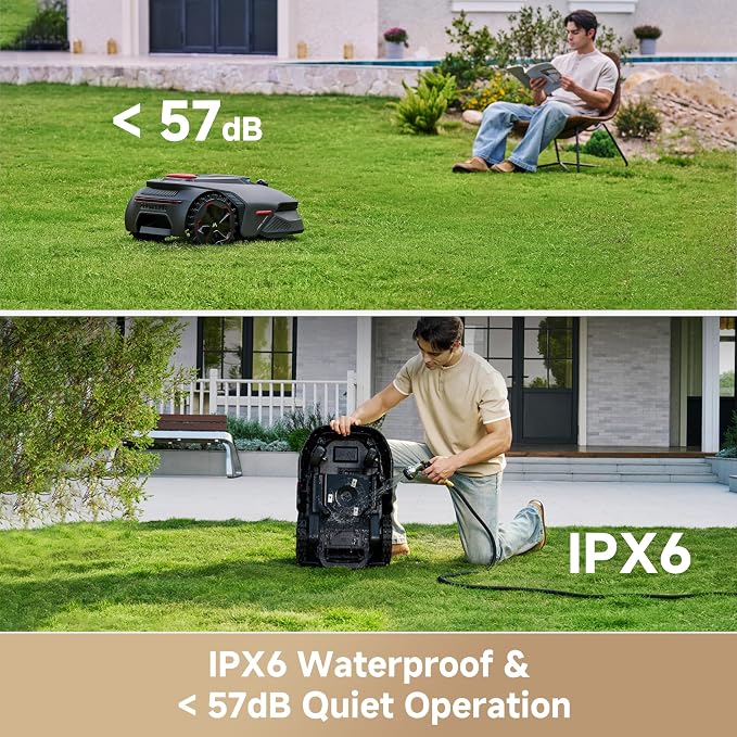 MOVA LiDAX Ultra 2000 Robot Lawn Mower with 4G with Garage for 0.5 Acre, No Wire No RTK+360° 3D LiDAR+AI Vision, 45% Slope, Cut Height 1.2"-3.9", 150 Multi-Zone,Edge Cutting(Garage Shipped Separately)
