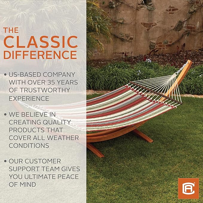 Classic Accessories Ravenna 81 x 55 Inch Quilted Double Hammock, Dark Taupe