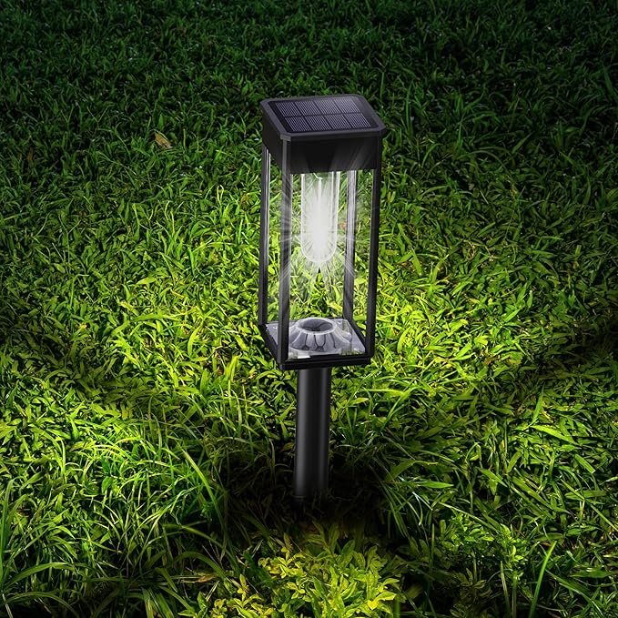 COXSENI Solar Pathway Lights Outdoor IP65 Waterproof, 8 Pack 6500K LED Auto On/Off Walkway Landscape Light for Yard Lawn Garden Patio Driveway Outside Decor, Cool White