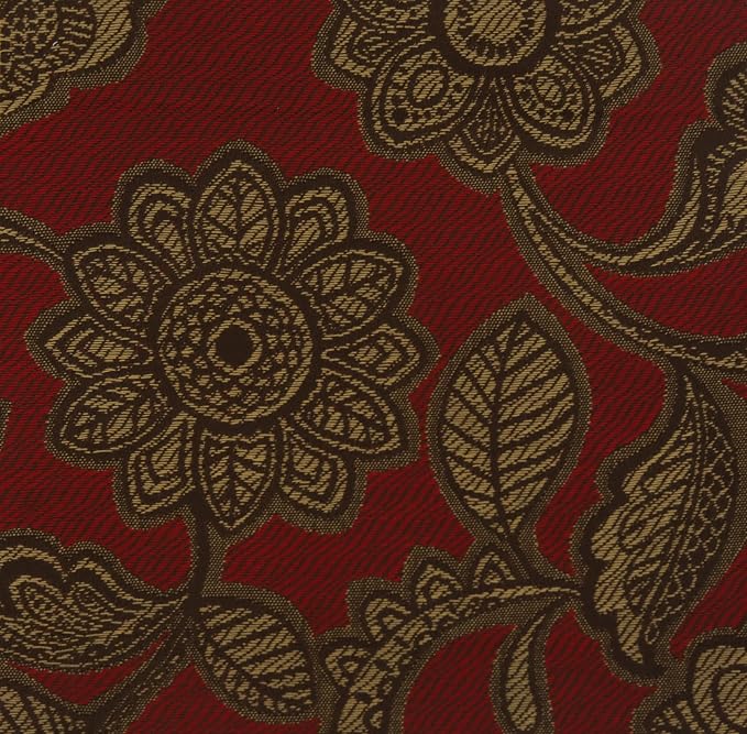 RSH DECOR: Designer Select Outdura Lumbar Throw Pillows Set of 4 | 20" x 12" | Water and Fade-Resistant Performance Fabric | Indoor Outdoor Accent Pillows | Made in USA (Veranda Crimson)