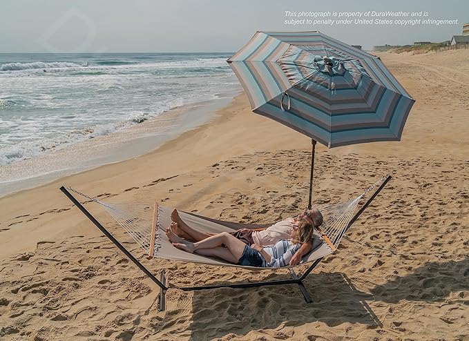 All-Weather Classic Outdoor Hammock with Pillow Deluxe Size Sunbrella® Fabric (Cast Ash (#40428-0000))