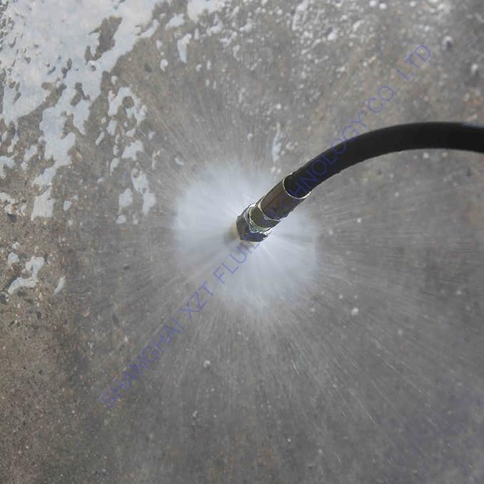 XZT-7Pack 4000psi Sewer Jetter Nozzle Kit,Rotating Button Nose,Pressure Washer Drain Jetter Hose Nozzle