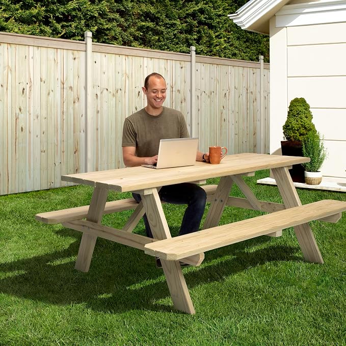 Homestead 6 ft. Treated Picnic Table Kit