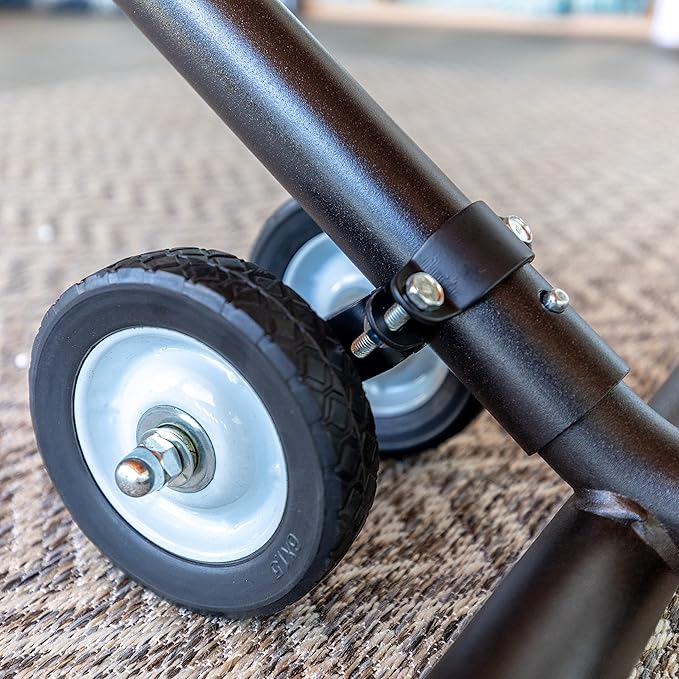 Hatteras Hammocks Black Wheel Kit for Hammock Stands, Heavy Duty Construction, Weather-Resistant, Portable, for Outdoor Use