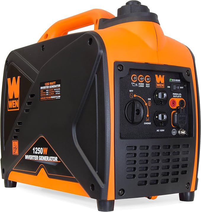 WEN 56125i 1250-Watt Gas-Powered Inverter Generator, CARB Compliant