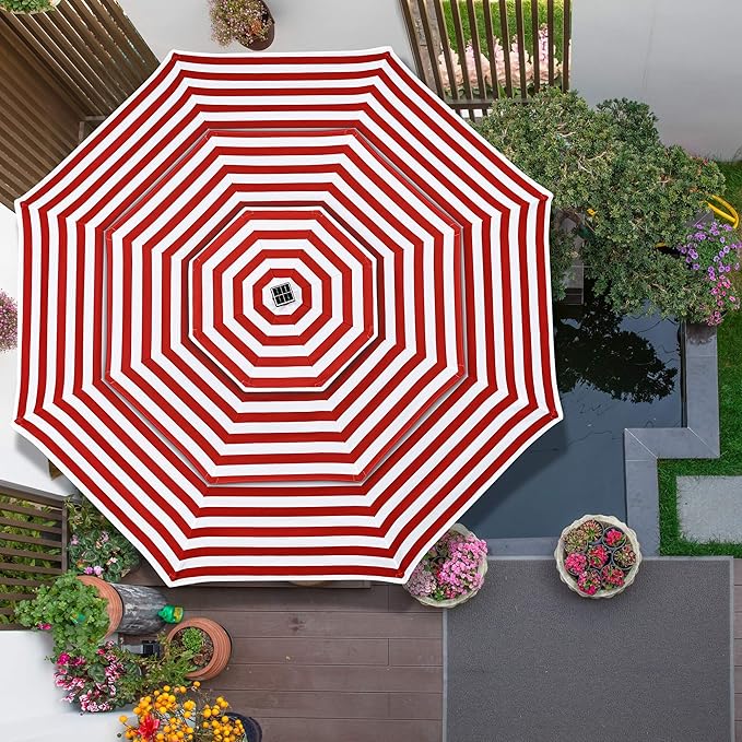 Yescom Patio Umbrella Replacement Outdoor Canopy Beach Backyard Market Table Top Cover