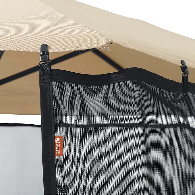 Classic Accessories Water-Resistant 68 Inch Universal Patio Umbrella Shade Screen, Patio Furniture Covers