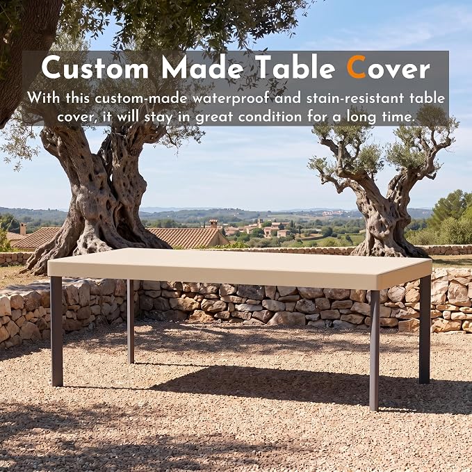 Modern Shade Cavo 79" All-Aluminum Outdoor Patio Dining Table, Minimalist Aluminum Patio Table with Elegant Easy-Clean Surface, Weather-Resistant Outdoor Dining Table for Garden, Indoor, Gray