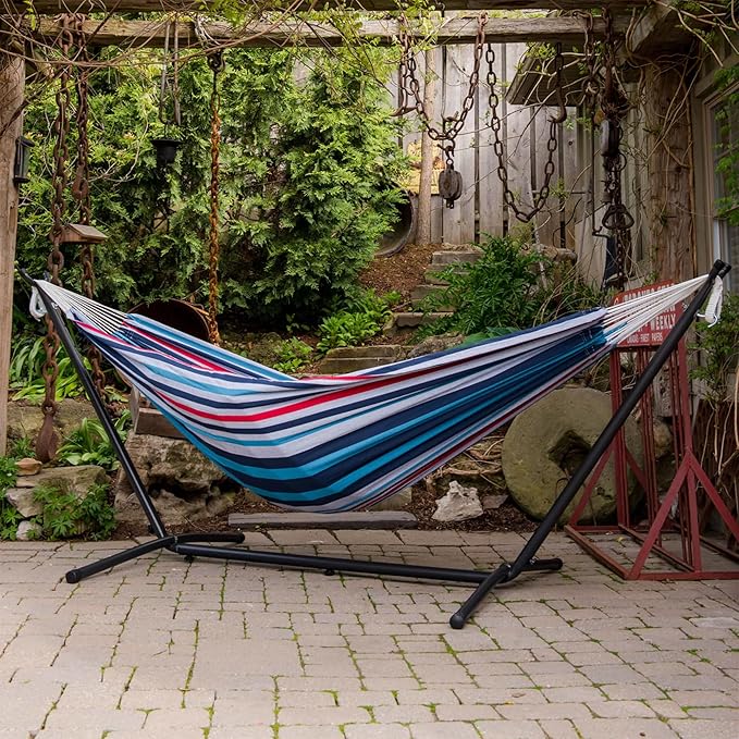 Vivere Brazilian Style Double Hammock, Denim (BRAZ212)