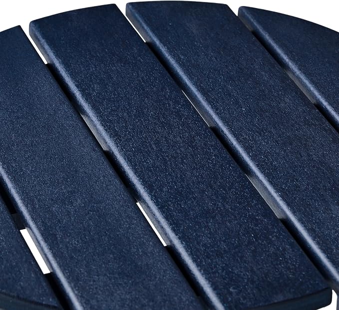 HDPE Altura Round 18" Side Table,Navy Blue