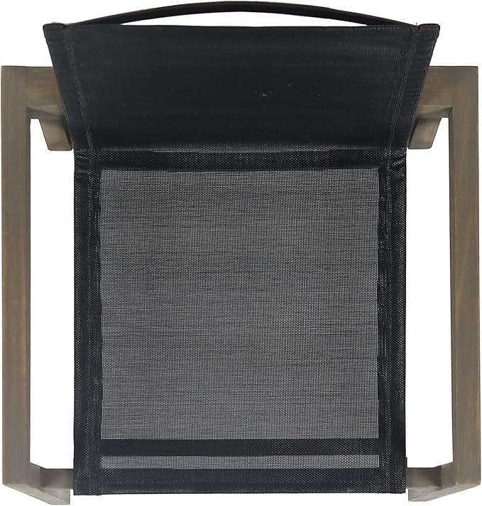 Christopher Knight Home Zion Acacia Wood Outdoor Dining Set for 6, 7 Piece Patio Dining Table and Chair Set, Wooden Outdoor Dining Armchair and Table Set, Teak+Dark Grey+Grey