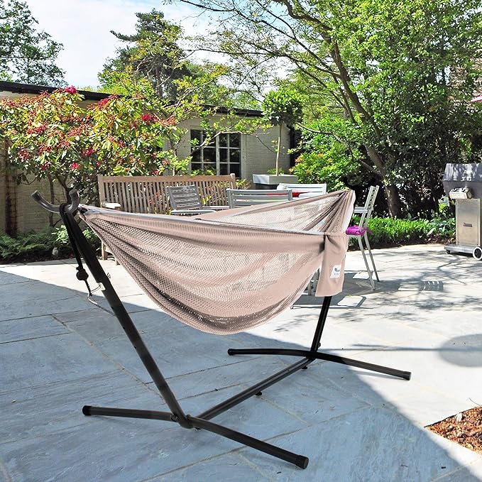 Vivere C9MESH-44 Hammock with Stand, Sand and Sky