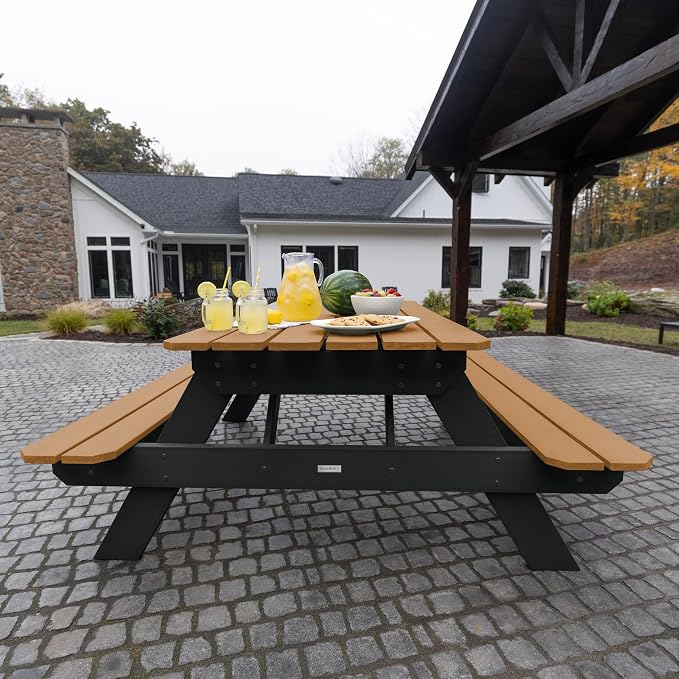 Highwood Hometown Picnic Table, 6 Foot, Saddle