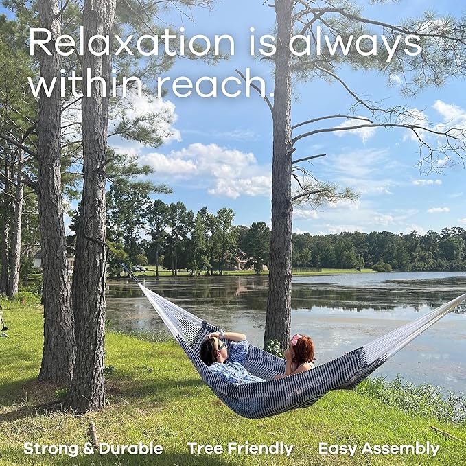 Go Anywhere Hammock Straps by Yellow Leaf Hammocks -Set of Two Nylon Straps, Each 12 Feet Long, 400lb Max - Easy to use, Pre-Looped, Tree Friendly, Super Strong, Color: Black
