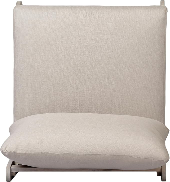 Christopher Knight Home Isabel 5-Seater Outdoor Patio Furniture Set with Cushions, Acacia Wood Patio Conversation Set with 3-Seater Sofa & Club Chairs, 3 Piece Sectional Sofa Set, Light White + Sand