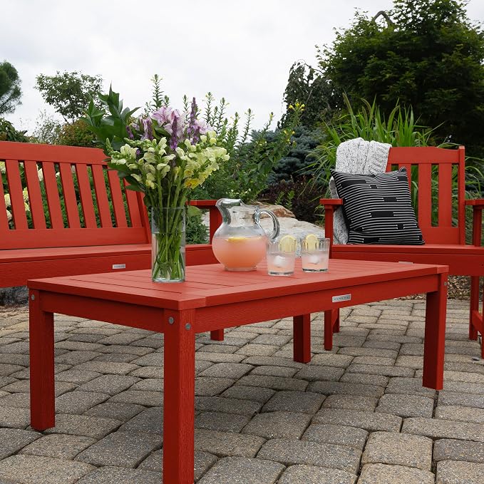 highwood AD-DSCT1-RED Adirondack Coffee Table, Rustic Red