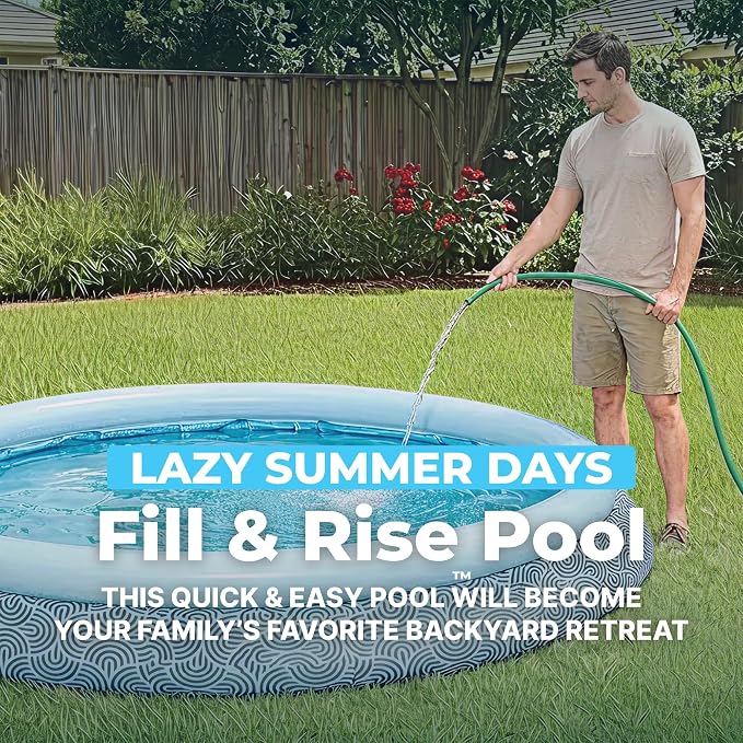 Bestway Fast Set 15' x 42" Above Ground Pool, Round Inflatable Ring Top Outdoor Swimming Pool Set with Filter Pump & Type III A/C Cartridge